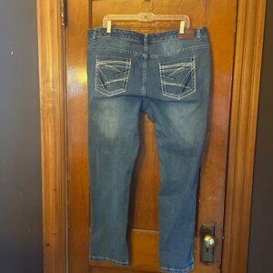 Maurices Plus size 22 women's jeans distressed embellished pockets